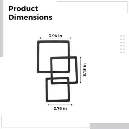 Floating Fish Feeding Ring Set, Square, 3 Sizes, Aquarium Decoration Interception Tool for Duckweed Control and Food Spread Prevention, with Spoon, Guppy Friendly