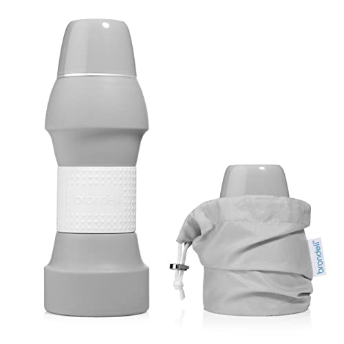 Brondell Bidet GoSpa Collapsible Travel Bidet, Compact and Discreet, with Travel Bag, 500ml, in Gray - color: Gray