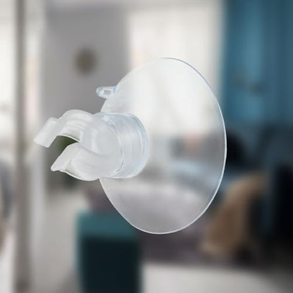 uxcell 20Pcs Aquarium Suction Cup Clips, 13mm Airline Tube Holders Clamps Cup Holder Sucker Tube Sucker for ID Airline Tubing Fish Tank, Clear - size: 13mm