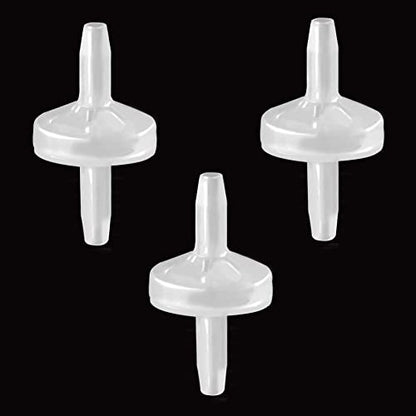 One Way Check Valve, 1/4"(6MM) Hose Barb Non Return Ozone Resistance Plastic Valve for Water Fuel Oil Air Gas (Pack of 3) - size: 1/4 Inch, style: 3 Pcs