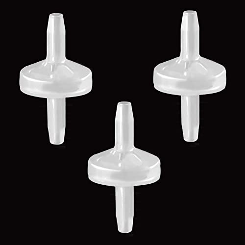 One Way Check Valve, 1/4"(6MM) Hose Barb Non Return Ozone Resistance Plastic Valve for Water Fuel Oil Air Gas (Pack of 3) - size: 1/4 Inch, style: 3 Pcs
