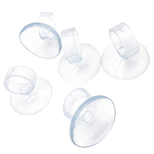 XMHF Silicone Aquarium Air Hose Airline Tube Clip Suction Cups Holders 20Pcs