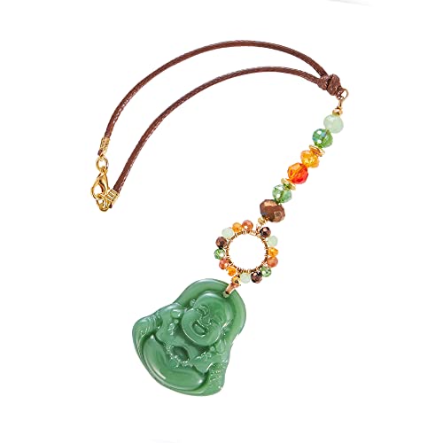 Elegant Cross for Car Mirror - Sun Catcher Rearview Mirror Charm, Transforms Sunlight and Diffuses Colors and Energy Throughout The Car - Laughing Buddha - color: Laughing Buddha