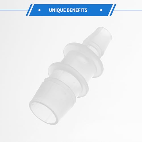 4pcs Plastic Hose Barb Fitting 9/16" to 5/16" Barbed Splicer Mender Joint Adapter Aquarium Clear - size: 9/16"-5/16"