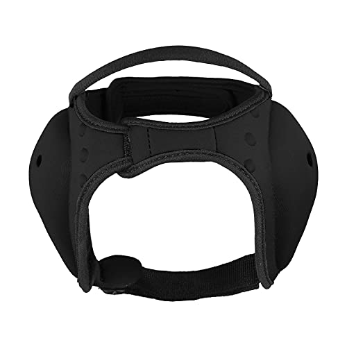 Wrestling BJJ Grappling Headgear - Adjustable Ear Guard - Ultra Soft Ear & Head Guard - Adult & Youth - color: Black, size: Mini