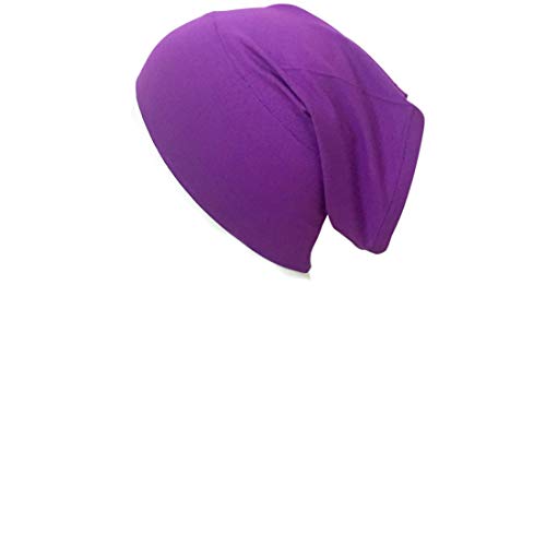 Hijab Tube Cap - Underscarf 94% Viscose, 6% Lycra Made in Turkey - color: Bright Purple