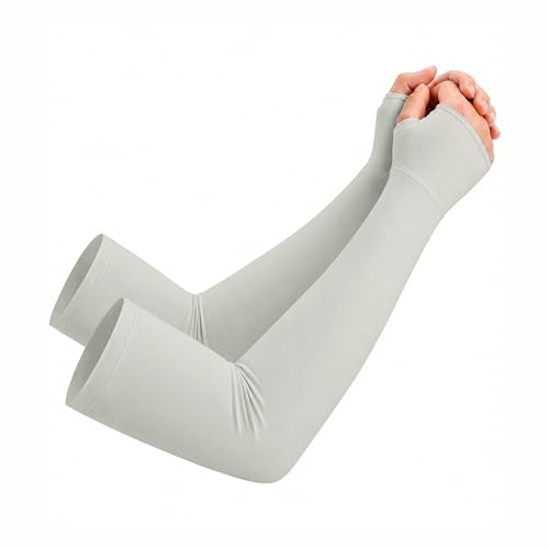 netdraw Unisex Bamboo Viscose Arm Sleeves with Thumb Hole - color: Pastel Sage, size: Large-X-Large