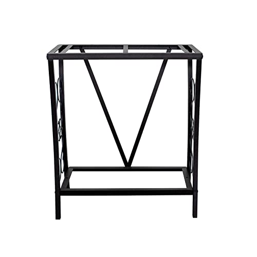 Aquatic Fundamentals 20 Gallon Metal Aquarium Stand, 24.3" L x 12.5" W, Black - size: 20 Gallon