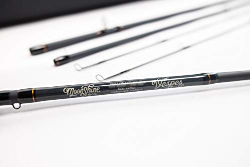 Moonshine Rod Company Fly Fishing Rod with Carrying Case and Extra Rod Tip - size: 5WT- 9', style: Freshwater Fishing