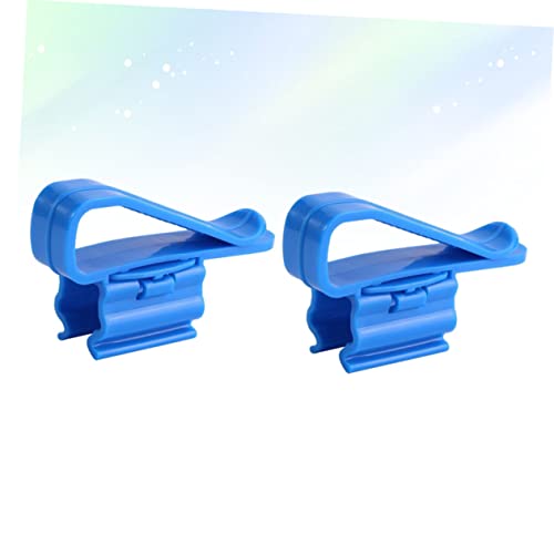 MERRYHAPY 2pcs Aquarium Filtration Hose Holder Clip Mount for Fish Tank Cleaning Soft Tube Clamp for Changes and Stabilizing Hoses Buckets and Tanks