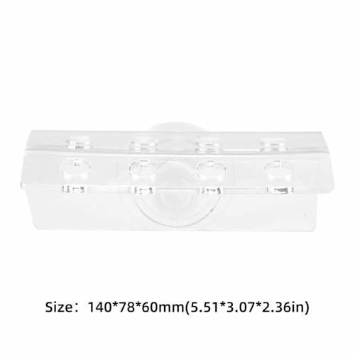 Transparent Acrylic Corals Frag Rack 8 Holes with Suction Cup Fish Container Corals Support Bracket Aquarium Corals Holder for Saltwater Tank
