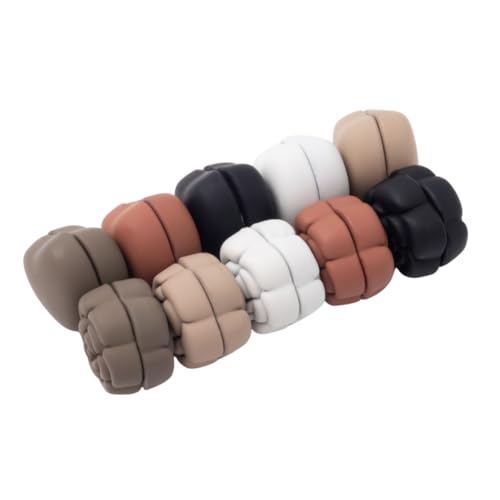 10 PCS No-Snag Pinless Magnetic Hijab Pins Set - Strong Hijab Pins & Scarf Pins, Safety Pins for Muslim Women, Perfect Islamic Gift - color: Heart&Rose Matte Black&White
