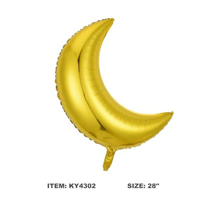 Eid Mubarak Balloons for Eid Mubarak Decorations 5Pcs Ramadan Mubarak Foil Mylar Balloons Eid Islamic Decorations Eid Mubarak Theme Birthday Party Decorations