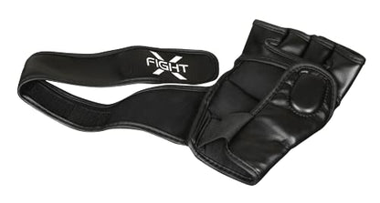 MMA Gloves - Men & Women Training Wristwrap Gloves for Boxing, Fighting, Kickboxing, Taekwondo, Karate Sparring - color: Black/White