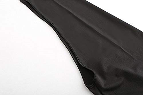 Women Cooling Shawl Arm Sleeve with Finger Hole, Comfortable & Breathable, Anti-UV, Ladies Sun Protection Cooler Shrug - color: Black