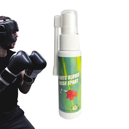 Boxing Glove Deodorizer 30ml - Gym Equipment Spray, Odor Freshener with Long Lasting Fragrance, Sweat Neutralizer Mist, Moisture Absorber for Hockey Football Pads Helmet Shoes Athletic Gear