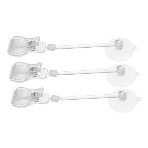 BESPORTBLE 3pcs Adjustable Cup Clips for Fish Tank Versatile Veggie Holder -Resistant Design Effortless Installation for Securing Aquarium Accessories Quick Setup