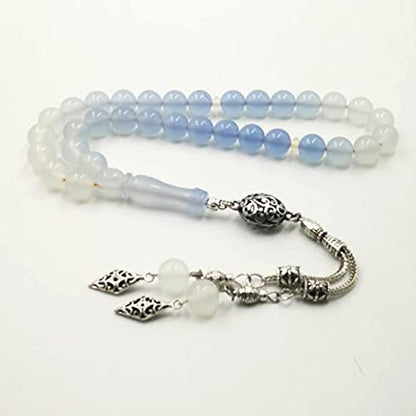 Tasbih Special Resin Change Color Under The Sun Muslim Misbaha UV Discoloration (10mm x 99 Beads) - size: 10mm x 99 beads