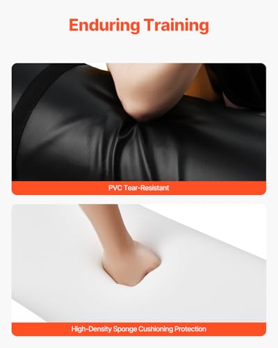 VEVOR PVC Step Over Dummy, High-Density Sponge Blocking Pad Equipment, Heavy Duty Tackle Dummies with Handles, Great for Footwork Drills Sports Training Practice - size: 1PC Tackling Dummy 48*12inch
