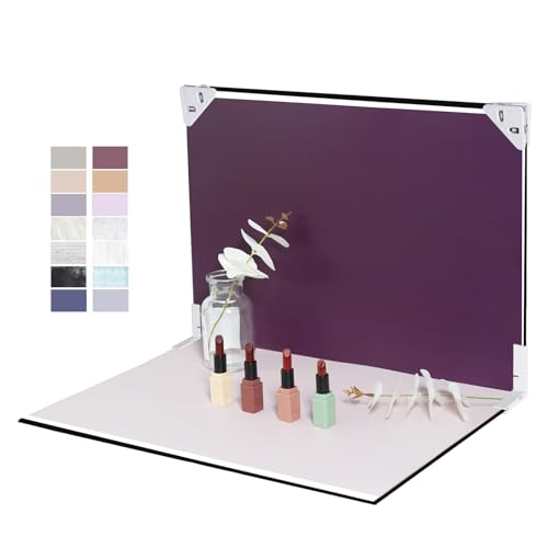 Yoocheese Photo Backdrop for Product Photography: 16.5X11.7 Double-Sided Paper with Shadow Board Props for Food,Small Item Photos - Content Creator,E-Commerce Seller Background Kit.(7pcs/14pattern) - color: Plain