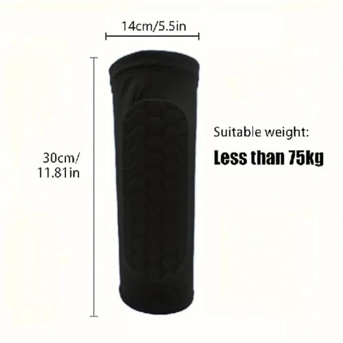 2 Pieces, Ski Shin Guards, Compression Sleeves - with Honeycomb Pads to Distribute Boot Pressure, Protective Shin Pads for Skiers & Snowboarders - size: Large