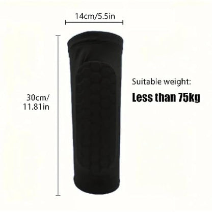 2 Pieces, Ski Shin Guards, Compression Sleeves - with Honeycomb Pads to Distribute Boot Pressure, Protective Shin Pads for Skiers & Snowboarders - size: Large