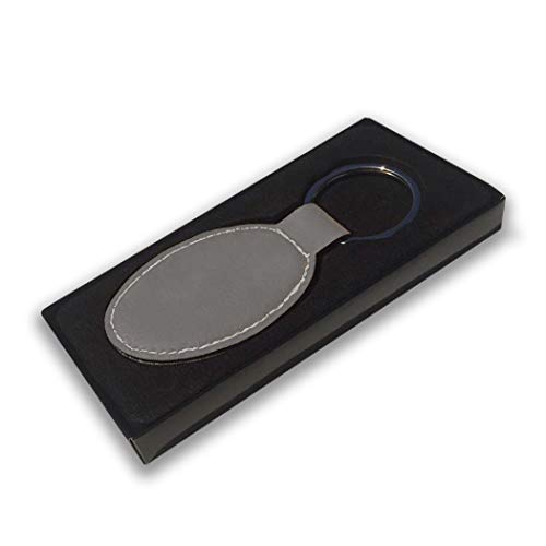 LaserGram Oval Keychain, Allah 2, Personalized Engraving Included (Gray) - color: Gray