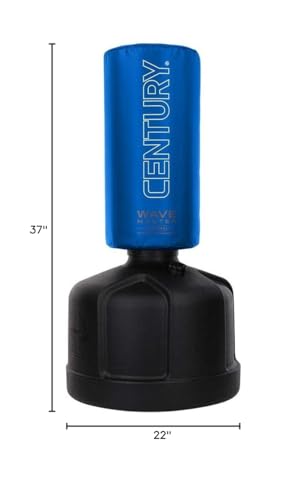 Century Original WAVEMASTER | Heavy Punching Bag - Training Bag, Martial Arts, MMA, Black, Karate, Taekwondo, Muay Thai, Freestanding, Kickboxing, Boxing - color: Blue
