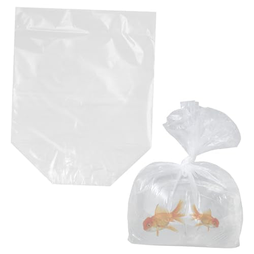 10pcs Oxygen Plastic Bags for Fish Shrimp Fry Thickened Aquatic Packaging for Pet Stores and Fish Farms Versatile Temporary Storage - size: 75x48cm