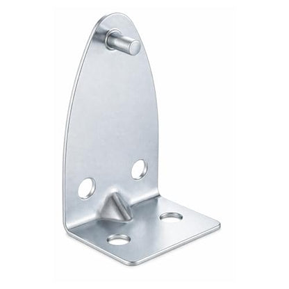 8 Pcs Hold Down Brackets Blinds Brackets Silver with Screws | Metal, Bottom Rail Holder, Replacements, Door Blind Bottom Rail Hold Clips, for Horizontal Shades, Windows Doors