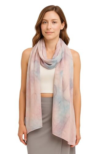 Women's Signature Lux Cotton-Modal Hijab Scarf. Soft, Breathable, Lightweight Wrap or Shawl for Modest Everyday Fashion - color: Dawn Breeze