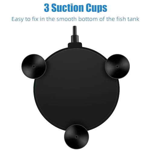AQUANEAT Aquarium Air Stone Disc 4 inch, Aerator Bubble Diffuser, Air Pump Accessories Airstones for Aquariums, Fish Tanks,Hydroponics,and Ponds - size: 4 inch (2 pack)