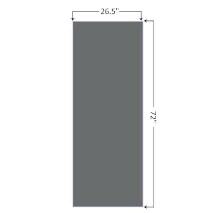 Eunzel Hot Yoga Mat Towel, Ultra-Absorbent Microfiber 72" x 26.5" | Ultra Absorbent Microfiber, Soft Touch Fabric, Quick Dry, Hot Yoga & Pilates, Machine Washable - color: Gray/ Purple