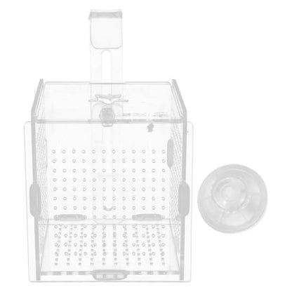 BESPORTBLE 1set Acrylic Fish Isolation Box for Aquariums with Cups and Breeding Box for Newborn Fish Transparent Cover Prevents Escape and Design
