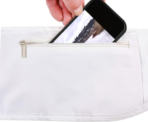 Generic Ihram Belt for Hajj and Umrah - Adjustable Size with Front Pockets and Zippered Compartments
