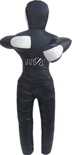 Jiu Jitsu Judo Punching Bag Grappling Dummy Black & White -Unfilled - size: 59 inches (5 ft)