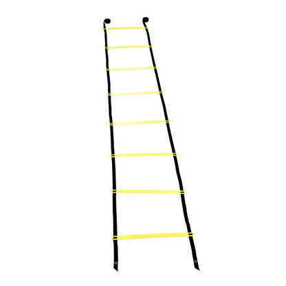 Agility Ladder, Adjustable 8 Rung Heavy Duty Football Training Ladder with Durable Nylon Straps, for Speed Agility Coordination Balance Football Rugby Tennis Baseball