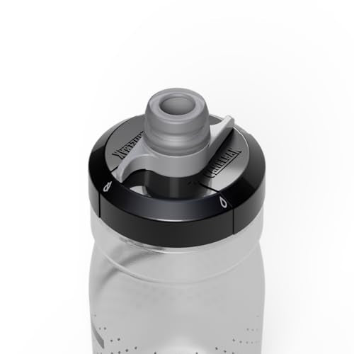 CamelBak Podium Water Bottle 15oz, Carbon | Compact 15oz Size, Lightweight Design, Secure Cage Fit, High Flow Cap, Easy Squeeze Feel - color: Carbon