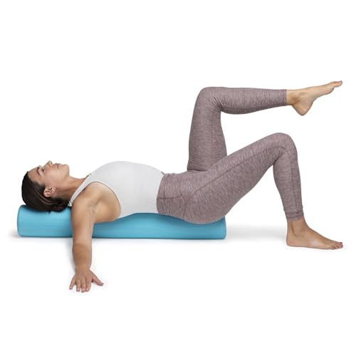 OPTP PRO-Roller Super Soft Density Foam Roller – Round, Light Blue, 36"x 6" | Low density foam roller for exercise, gentle massage, and physical therapy, gentle, forgiving compression, 36" x 6" round