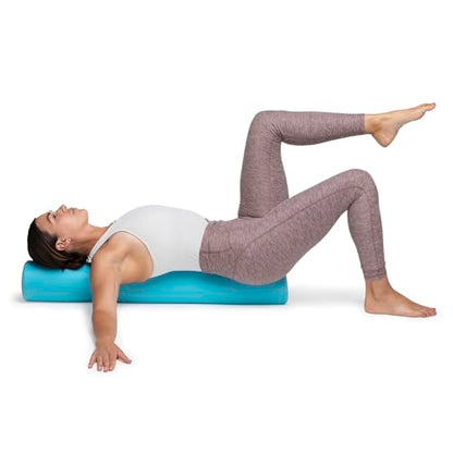 OPTP PRO-Roller Super Soft Density Foam Roller – Round, Light Blue, 36"x 6" | Low density foam roller for exercise, gentle massage, and physical therapy, gentle, forgiving compression, 36" x 6" round