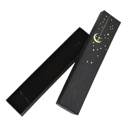 12 Pcs Ramadan Jewellery Gift Box Moon Star Eid Mubarak Jewelry Boxes Bracelet Necklace Chain Packaging Box - color: Black