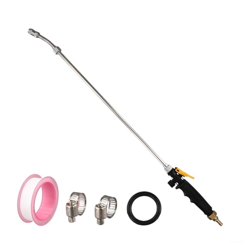 Spray Bar Replacements With 3/8" Brass Barb, Stainless Steel Wand And Rubber Handles, Adjustable Nozzle For Garden Hose Backpack Sprayer, Car Washing