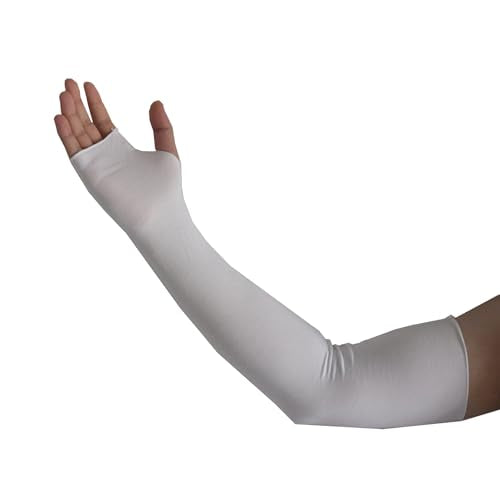 Wrist Sleeve Under Splint Hand Sock(4 Pack) Modal Stockinette Arm Protector Covers, Pre-Wrap Liner for Air Cast & Hand Brace - color: White