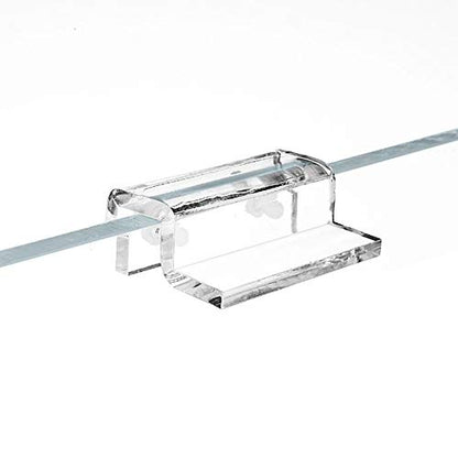 Aquarium Lid Clips, 4pcs Acrylic Aquarium Cover Clip, Clear Fish Glass Cover Clip Support Holder Universal Lid Clips for Rimless Aquariums