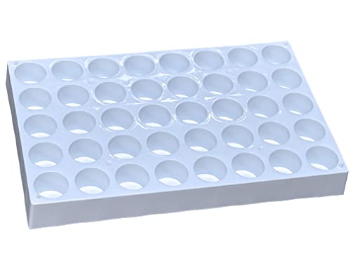 MUHWA Vial Racks for 20ml Vials, 40 Holes Sample Bottles Rack, Φ28mm, Pack of One - size: 20ml Φ28mm