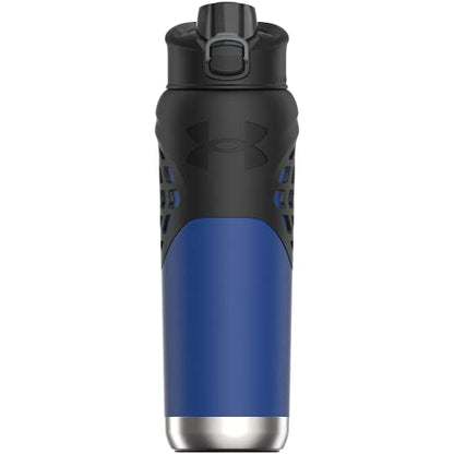Under Armour 24Oz Stainless Steel Water Bottle, Insulated, Carabiner Easy Carry Hook, Leak Proof, Kids & Adults, All Sports, Gym - color: Team Royal