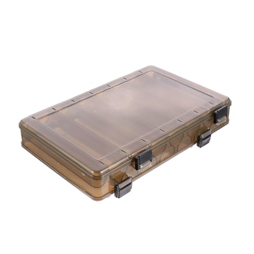 Fabric Storage Bins，Plastic Bins ，Plastic Bait Sea Fishing Stacked Beads Cages Pole Hooks Aquarium Waterproof - size: 27.5X18.5X4.8CM