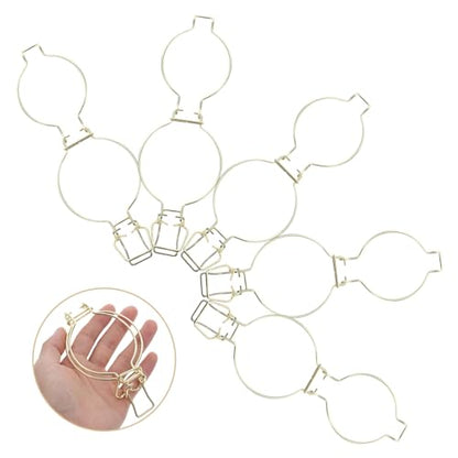 10pcs Jar Wire Clips for Secure Closure Spring Loaded Latch for Canning Storage Elegant Design for Jars Airtight Containers
