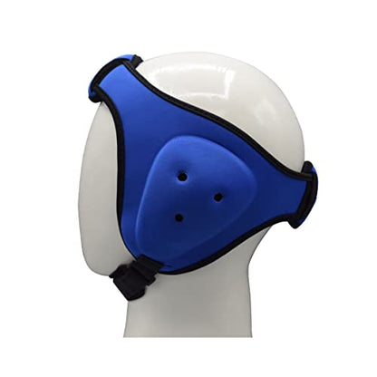 MRX MMA Ear Guards Kick Boxing Ju Jitsu Cage Wrestling Ear Protection Headgear with Adjustable Straps for Safe Head & Ear - color: Blue