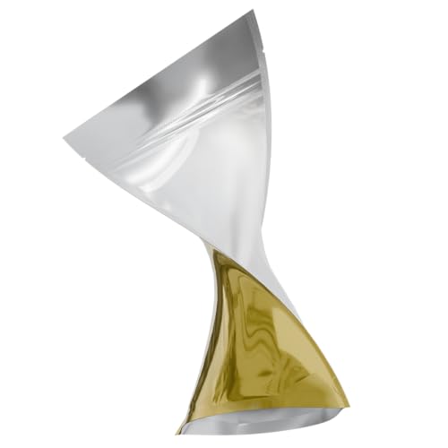 Mylar Style Barrier Bags – Zipper w/Heat Seal – 100 Bags (Gloss Gold/Clear, 1 Ounce - 6?x9.25?x2.33?) - color: Gloss Gold / Clear, size: 6x9.25x2.33 Inch (Pack of 100)